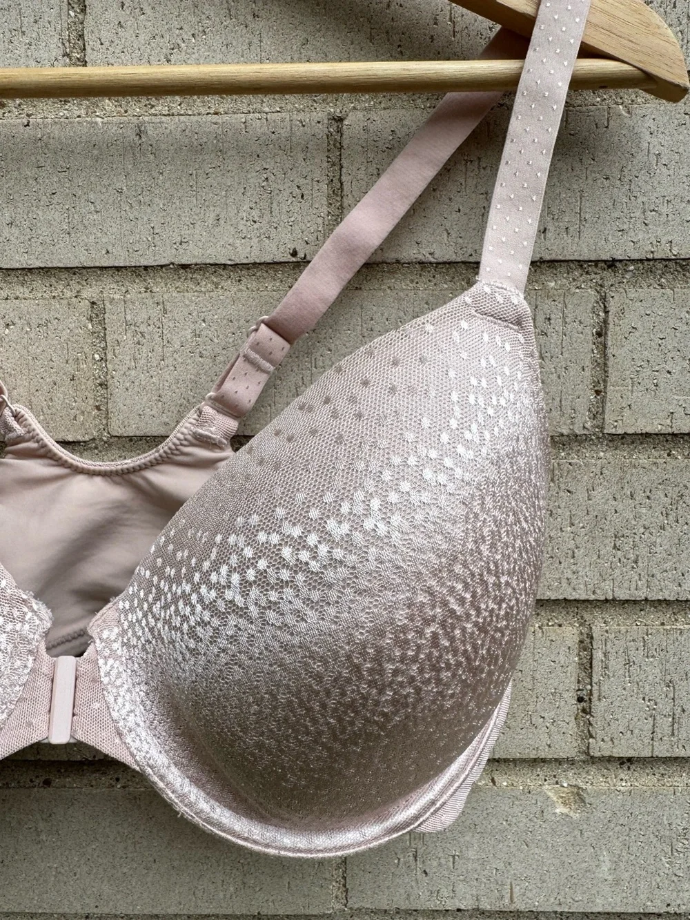Wacoal Back Appeal Front Close T-Shirt Bra Light Pink 853403 32DDD - Picture 5 of 7